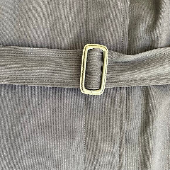 Newport Harbor Womens Sz 8P Vtg Wool Trench Coat Zipout Insulated Lining Navy - Picture 9 of 16